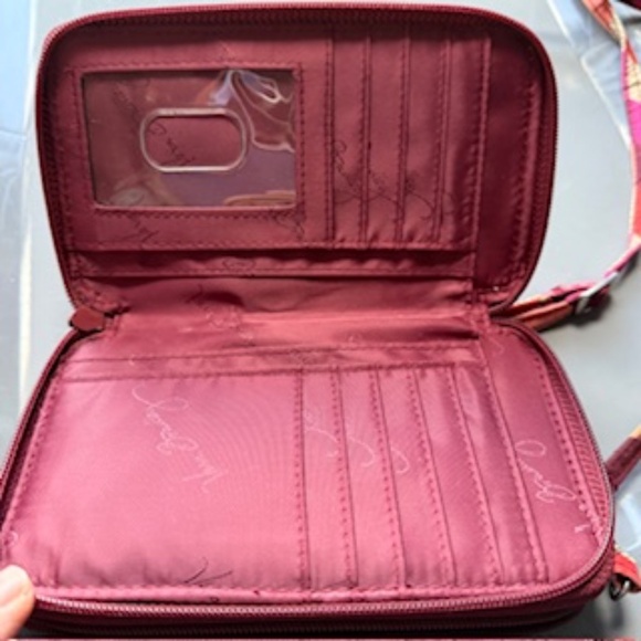 Vera Bradley Pink and Red Crossbody Bag - Picture 2 of 7